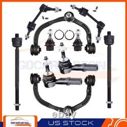 10 PC Kit Upper Control Arms Lower Ball Joints Suspension & Steering Part