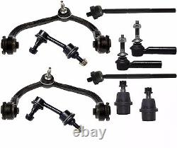 10 Pc Front Suspension Kit for Expedition 2003-2006 Control Arms Tie Rod Ends
