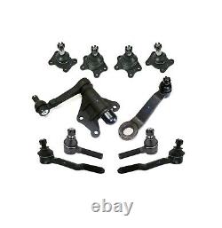 10 Pc Kit Upper & Lower Ball Joint Tie Rod Idler Arm For Toyota 4WD