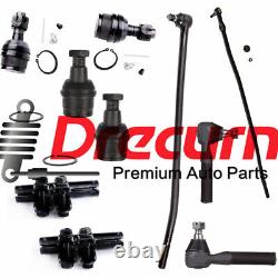 10PC Ball Joint Tie Rod Drag Link Kit For Ford F350 4x4 1992 1997