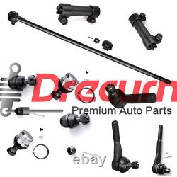 10PC Drag Link Tie Rod Ball Joints SET For Chevrolet K10 Pick Up 81-91 4WD