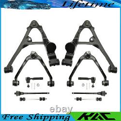 10x For GMC Sierra 1500 4WD Front Control Arms Tie Rod Ends Sway Bar Car Parts