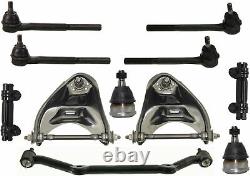 11 Pc Kit Front Upper Control Arm Ball Joints Inner & Outer Tie Rod Ends Center