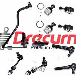 11PC Front Suspension Tie Rod Drag Link 1998 1999 Dodge Ram 1500 2500 4WD