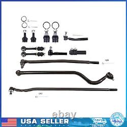 12 Front Outer Tie Rod Ends Sway Bars rack Bar For 1998-1999 Dodge Ram 2500 3500