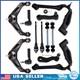 12 Front Upper & Lower Control Arm Sway Bar For 2001-2010 Silverado 2500 3500 HD