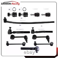 12Pcs For 2007 2008-2015 Jeep Wrangler Front Sway Bars Tie Rod Ends Ball Joints