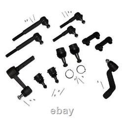 12Pcs Suspension Kit Front Tie Rods Ball Joint For 1994-1999 Dodge Ram 1500 2WD