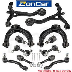 12pc Suspension Kit Front Lower Upper Control Arm Ball Joint for 2008-12 Accord