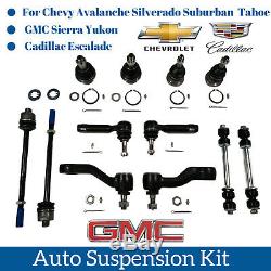 12pc Suspension Kit parts Sway Bar Links Idler Pitman Arm For Cadillac Chevy GMC