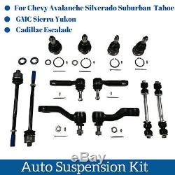 12pc Suspension Kit parts Sway Bar Links Idler Pitman Arm For Cadillac Chevy GMC