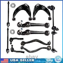 12x Front Upper & Lower Control Arm Tie Rod End Suspension For 2003-2007 Mazda 6