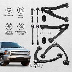 12x Front Upper Lower Control Arms for Chevy Silverado GMC Sierra 1500 2007-2013