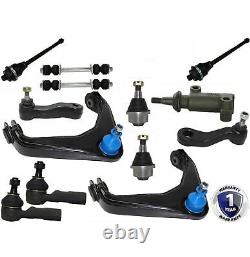 13 Piece Kit Front Upper Control Arm and Ball Joint Assembly Inner Outer Tie Rod