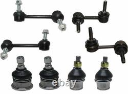 14 Piece Kit Control Arms Ball Joints Tie Rod Ends Sway Bar End Links, Outer