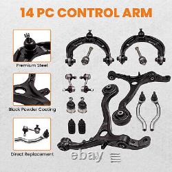 14x Front Upper Lower Control Arm Tierod Suspension Kit For Honda Accord 2008-12