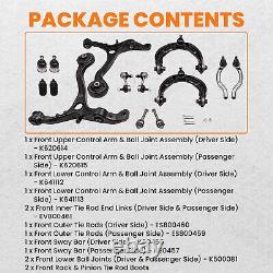 14x Front Upper Lower Control Arm Tierod Suspension Kit For Honda Accord 2008-12