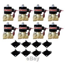 1965-70 Impala Air Ride Kit Valves 7 Switch 580 Black Air Compressors Tank