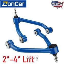 2-4''Lift Kit Front Upper Control Arm For 2007-2015 Chevy Silverado 1500