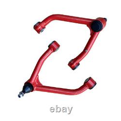 2-4 Lift Kit Tubular Upper Control Arm for 2007-2015 Chevy Silverado 1500 Red