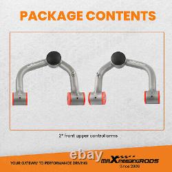 2x Front Upper Control Arms 2-4 Lift For Toyota Tundra 2000-2006 Sequoia 01-07