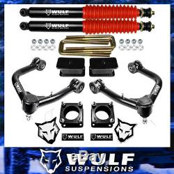 3.5 Front 3 Rear Lift Kit with WULF Shocks For 2007-2018 Toyota Tundra 2WD