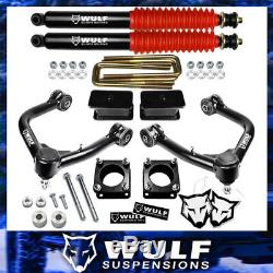 3.5 Front 3 Rear Lift Kit with WULF Shocks For 2007-2018 Toyota Tundra 4WD