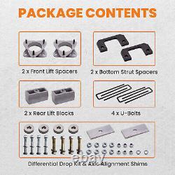 3.5 Front 3 inch Rear Level Lift Kit for Chevy Silverado 1500 4WD 07-18 6-Lug
