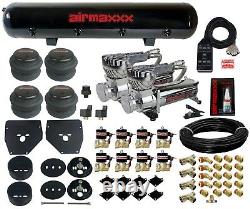 3/8 Valves Blk 7 Switch Bags Tank 580 Air Ride Suspension Kit For 1963-72 C10