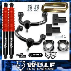 3 Front 2 Rear Lift Kit with Control Arms + Shocks For 2004-2018 Ford F150 4WD