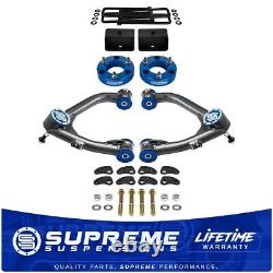 3 Front + 3 Rear Lift Kit + Upper Control Arms for 2007-2018 Silverado 1500