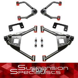 3 Front Drop Control Arm Lowering Kit For 2007-2014 GMC Sierra 1500 2WD