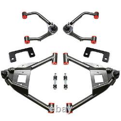 3 Front Drop Control Arm Lowering Kit For 2007-2014 GMC Sierra 1500 2WD