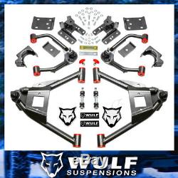4-6 Drop Lowering Kit with Axle Flip Kit For 2015-2018 Chevy Silverado 1500 2WD