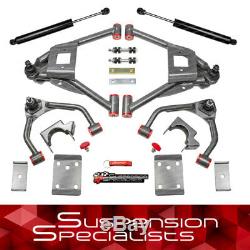 4-7 Drop Control Arm Lowering Kit with Shocks For 2015-2018 Chevy Silverado 2WD