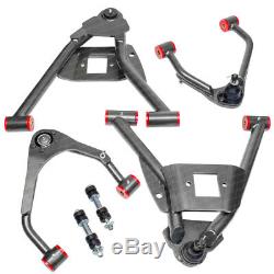 4 Front Drop Control Arm Lowering Kit For 2007-2014 Chevy Silverado 1500 2WD