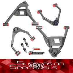 4 Front Drop Control Arm Lowering Kit For 2007-2014 GMC Sierra 1500 2WD