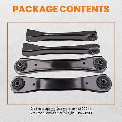 4 Pcs Front Upper & Lower Control Arm For Jeep Cherokee 1990 2001 K620244