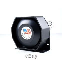 400W Siren Horn Loud Speaker Car Truck Warning Alarm PA MIC System 8 Tone Part