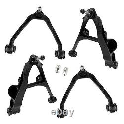 4Pcs Front Upper & Lower Control Arms Steering Part For Chevy Silverado 1500