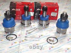 4WD 4 FRONT UPPER & LOWER BALL JOINTS FOR 8-Lugs RAM 1500 2500 3500 K7460 K7467