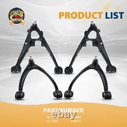 4pc Front Upper Lower Control Arms Kit for Chevy Silverado GMC Sierra 1500 Yukon