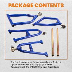 4x Adjustable A Arm Kit Control Arms For Yamaha Banshee 350 Front +2 In. +1 In