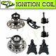 6 parts New Front Wheel Bearing Upper Lower Ball Joint Kit withABS For Colorado