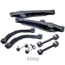 8 Pcs Rear Suspension Kit Upper Lower Control Lateral Toe Arms Sway Bar Links