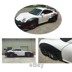 8PCS FRP Wheel Eyebrow Cover Body Kit for Porsche 911 997 2010-2012 Refit