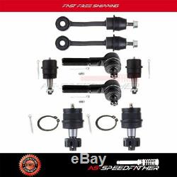 8Pcs Suspension Front Ball Joint Tie Rod Ends For Jeep Grand Cherokee Kit Parts