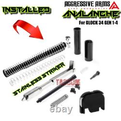 AGGRESSIVE ARMS AVALANCHE FDE COMPLETE PORTED SLIDE & PARTS For GL0CK 34 GEN 1-4