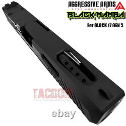 AGGRESSIVE ARMS BLACK MAMBA COMPLETE PORTED SLIDE BARREL For GLOCK 17 GEN 5