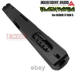 AGGRESSIVE ARMS BLACK MAMBA COMPLETE PORTED SLIDE BARREL For GLOCK 17 GEN 5